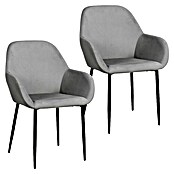 Home Deco Factory Silla butaca Giulia (Gris, 2 pzs.) | BAUHAUS