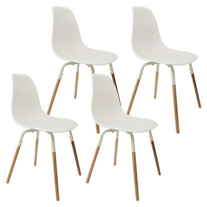 Home Deco Factory Silla Phenix (Blanca, 4 pzs.) | BAUHAUS