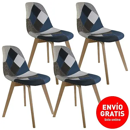 Home Deco Factory  Silla Patchwork