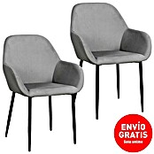 Home Deco Factory Silla butaca Giulia (Gris, 2 pzs.) | BAUHAUS