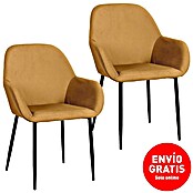 Home Deco Factory Silla butaca Giulia (Mostaza, 2 pzs.) | BAUHAUS