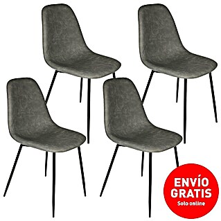 Silla Amber (Gris, 4 pzs.)