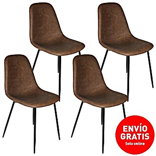 Silla Amber (Marrón, 4 pzs.)