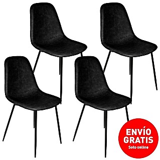 Silla Amber (Negro, 4 pzs.)