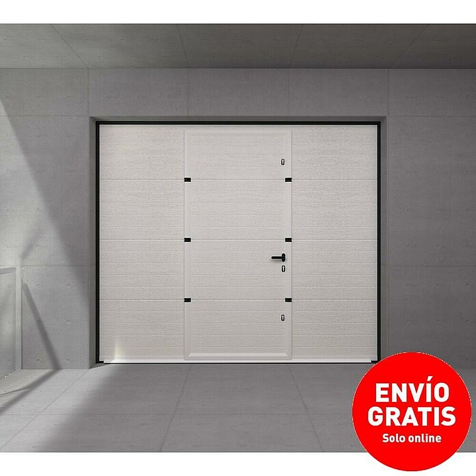 Solid Elements Puerta de garaje seccional PRO (250 x 212,5 cm, Blanco) | BAUHAUS