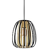 Eglo Encinitos Pendelleuchte rund ENCINITOS (40 W, Ø x H: 25,5 x 110 cm, Schwarz/Gold, E27) | BAUHAUS