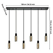 Eglo Hanglamp Maione 6-lichts (Zwart, E27, Vermogen per lichtbron: 4 W) | BAUHAUS