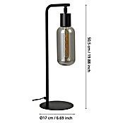 Eglo Led-tafellamp Maione (l x b x h: 17 x 9 x 50,5 cm, Grijs, E27, Vermogen per lichtbron: 4 W) | BAUHAUS