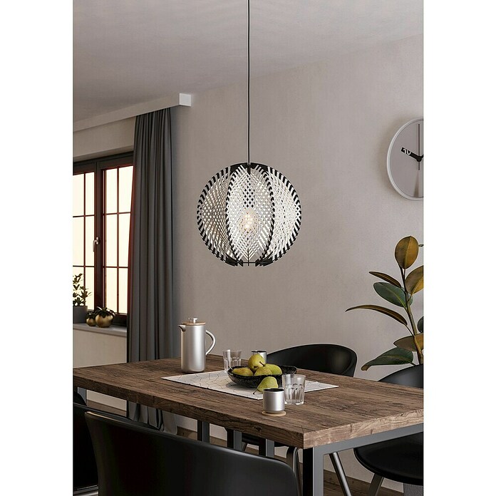 Eglo Hanglamp Waverton (Crème / Zwart, E27, Vermogen per lichtbron: 40 W) | BAUHAUS