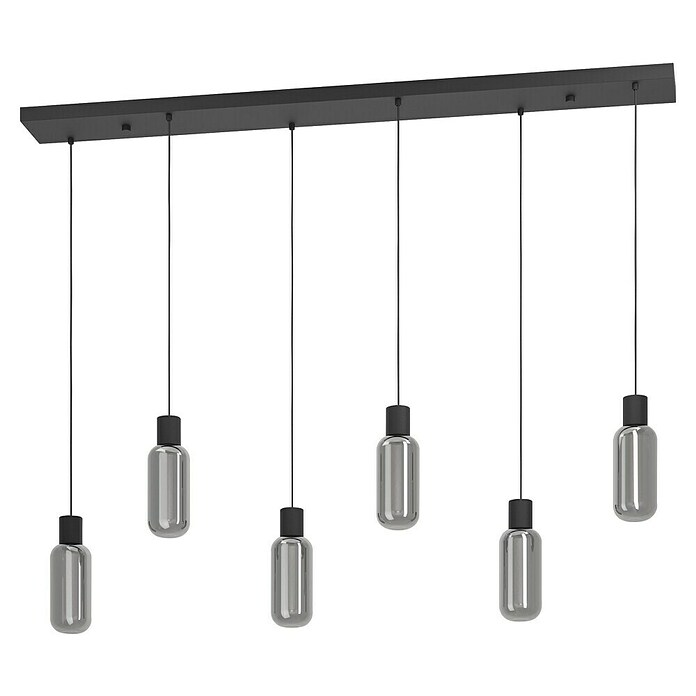 Eglo Hanglamp Maione 6-lichts (Zwart, E27, Vermogen per lichtbron: 4 W) | BAUHAUS