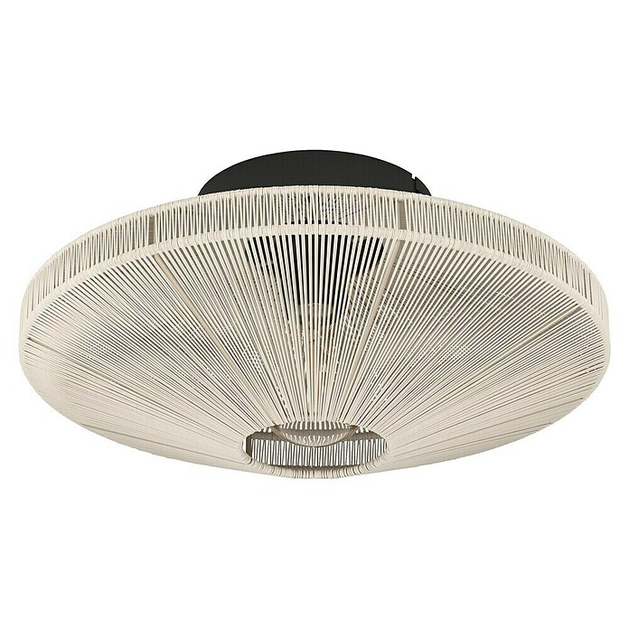 Eglo Plafondlamp Midsumer (l x b x h: 38 x 38 x 17,5 cm, Crème, E27, Vermogen per lichtbron: 40 W) | BAUHAUS
