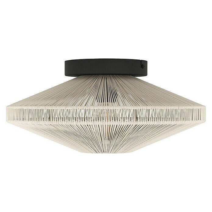 Eglo Plafondlamp Midsumer (l x b x h: 38 x 38 x 17,5 cm, Crème, E27, Vermogen per lichtbron: 40 W) | BAUHAUS