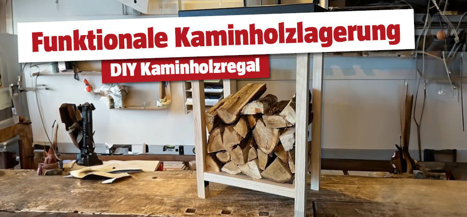 DIY Kaminholzregal