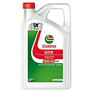 Castrol Mehrbereichsöl GTX (15W-40, A3/B3, 5.000 ml)