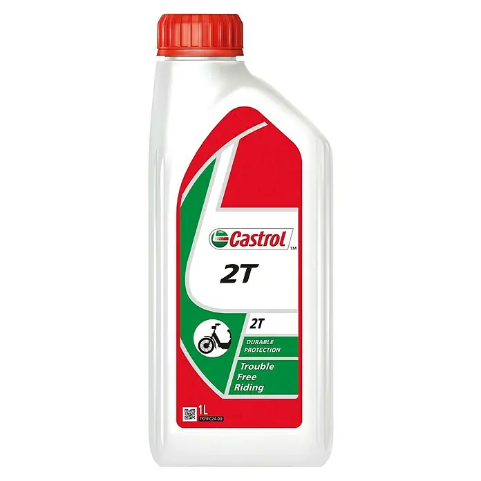 Castrol Motoröl 2T - 1.000 ml - Eine Flasche Castrol 2T-Motoröl. Sorgt für dauerhaften Schutz und störungsfreies Fahren. Ideal für Zweitaktmotoren.