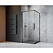 Camargue Eckdusche Tampere (L x B x H: 90 x 90 x 195 cm, Unbeschichtet, Stärke: 6 mm, Gunmetal, Klarglas) | BAUHAUS