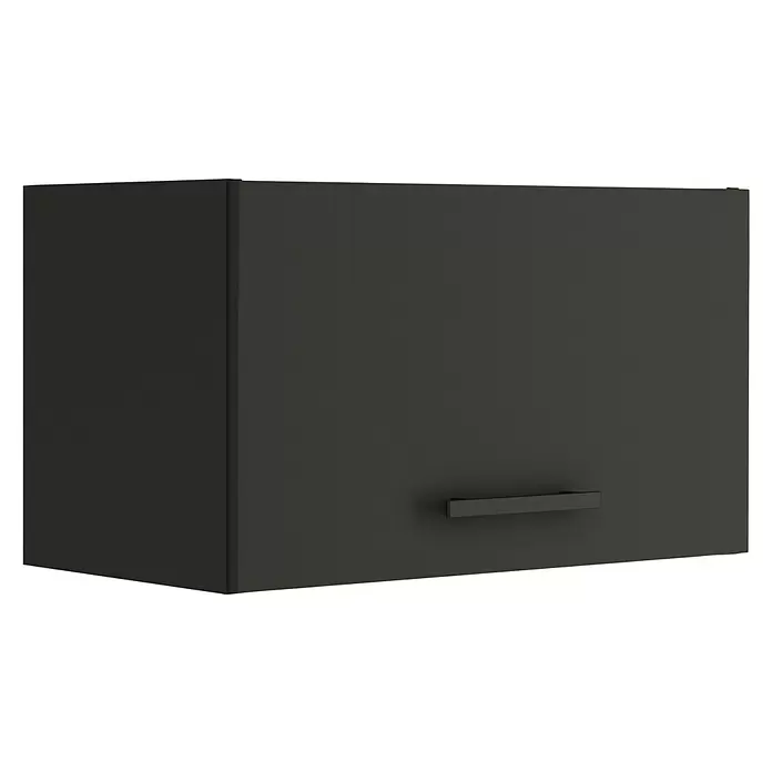 Optifit Madrid420 Hängeschrank - 34,6 x 60 x 35,2 cm, Anthrazit Matt - Schwarzer Wandschrank mit rechteckigem Griff.