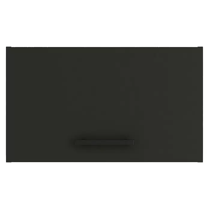 Optifit Madrid420 Hängeschrank - 34,6 x 60 x 35,2 cm, Anthrazit Matt - Dunkelgraue Schranktür mit einem schwarzen horizontalen Griff unten.