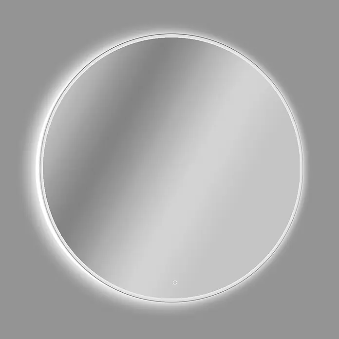 Camargue Espejo con luz Celia - Diámetro: 60 cm, Sensor - Un espejo redondo iluminado con un diseño elegante y moderno. Ideal para baños y vestidores.