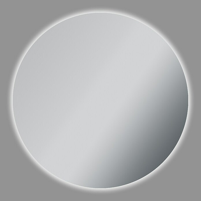 Camargue Espejo con luz LED Siro (Diámetro: 120 cm, Plata) | BAUHAUS