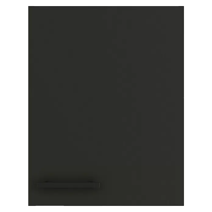 Optifit Madrid420 Hängeschrank - 34,6 x 45 x 57,6 cm, Anthrazit Matt - Dunkelgraue Platte mit minimalistischem horizontalen Griff.