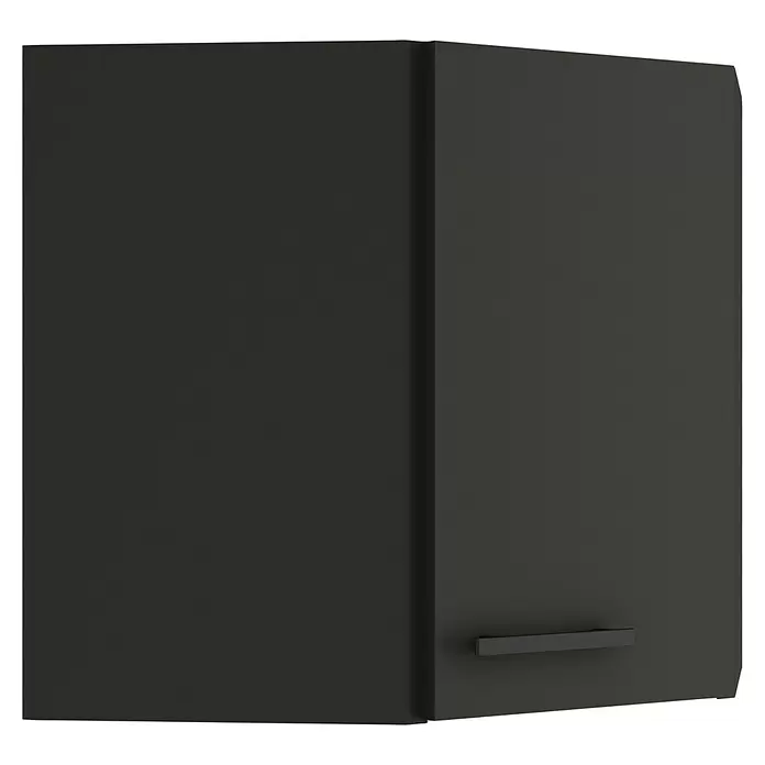 Optifit Madrid420 Eck-Hängeschrank - 34,6 x 60 x 57,6 cm, Anthrazit Matt - Dunkelgrauer Küchenwandschrank mit integriertem Griff.