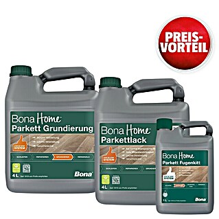 Bona Home Parkettlack-Set für Holz- und Korkböden (3 -tlg.)