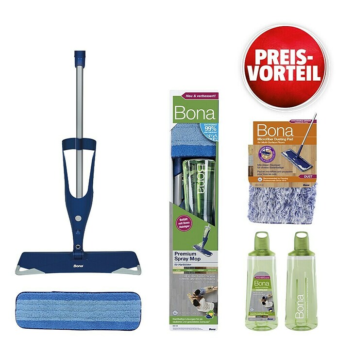 Bona Bodenreinigungs-Set Premium Spray Mop für Fliesen- und Laminatböden (5 -tlg.) | BAUHAUS