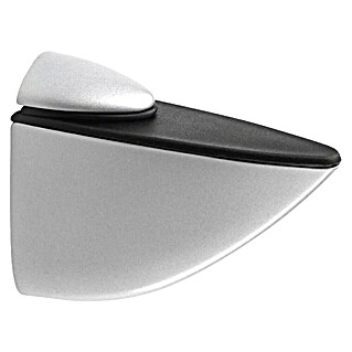 Rei Soporte de pared para estantes Pelican (L x An x Al: 8,9 x 10,6 x 4 cm, Cromo, Apto para: Estantes)