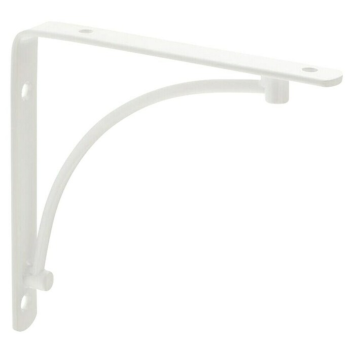 Rei Escuadra de soporte (L x An x Al: 15 x 15 x 2 cm, Carga soportada: 20 kg, Acero, Blanco)