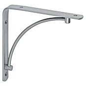 Rei Escuadra de soporte (L x An x Al: 15 x 15 x 2 cm, Carga soportada: 20 kg, Acero, Plateado)