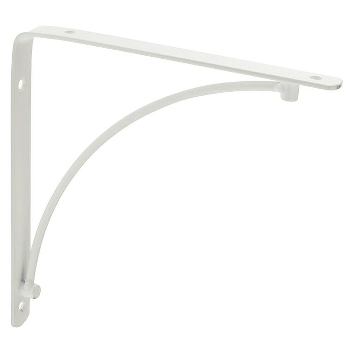 Rei Escuadra de soporte (L x An x Al: 20 x 20 x 2 cm, Carga soportada: 30 kg, Acero, Blanco)