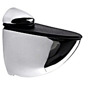 Rei Soporte de pared para estantes Brillante (Carga soportada: 30 kg, Apto para: Estantes, Cromo, 1 ud.)