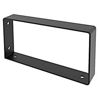 Rei Escuadra de pared recta (L x An x Al: 211 x 106 x 30 mm, Carga soportada: 30 kg, Negro)