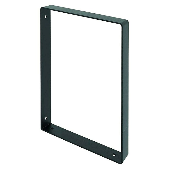 Rei Escuadra de pared recta (L x An x Al: 311 x 211 x 30 mm, Carga soportada: 30 kg, Negro) | BAUHAUS
