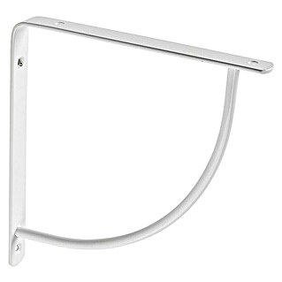 Rei Escuadra de soporte Belly XL (L x An x Al: 20 x 20 x 2 cm, Carga soportada: 30 kg, Acero, Blanco)