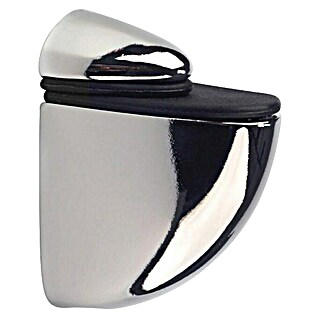 Rei Soporte de pared para estantes Brillante (Carga soportada: 25 kg, Apto para: Estantes, Cromo, 2 ud.)