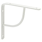 Rei Escuadra de soporte (L x An x Al: 15 x 15 x 2 cm, Carga soportada: 20 kg, Acero, Blanco)