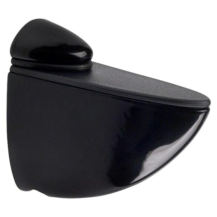 Rei Soporte de pared para estantes (Carga soportada: 30 kg, Apto para: Estantes, Negro, 1 ud.)