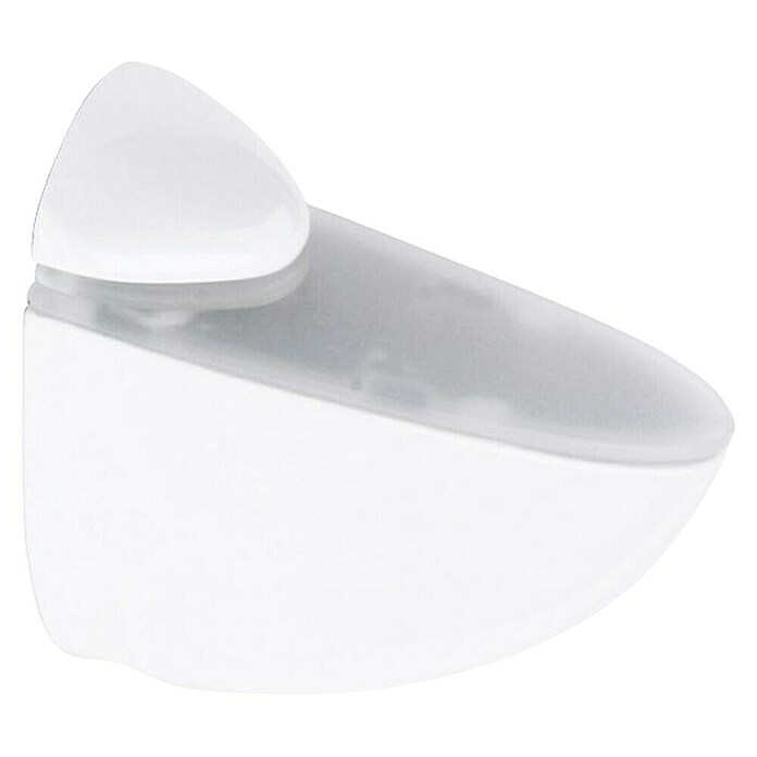 Rei Soporte de pared para estantes (Carga soportada: 30 kg, Apto para: Estantes, Blanco, 1 ud.)