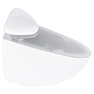 Rei Soporte de pared para estantes Pelican (L x An x Al: 6 x 7 x 2,6 cm, Blanco, Apto para: Estantes)