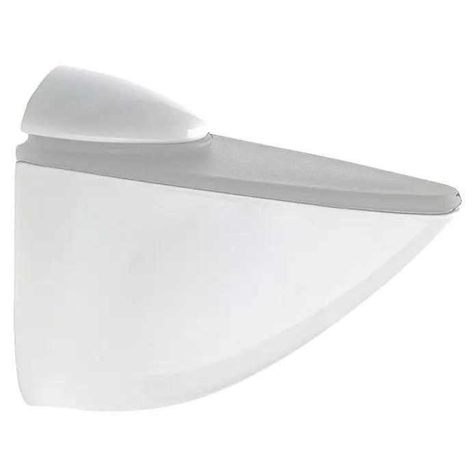 Rei Soporte de pared para estantes Pelican - L x An x Al: 8,9 x 10,6 x 4 cm, Blanco, Apto para: Estantes - Soporte de estante en blanco y gris.