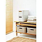 Rotho Aufbewahrungsbox Albula (L x B x H: 39,5 x 23,5 x 17,7 cm, Kunststoff, Weiß, 12 l) | BAUHAUS