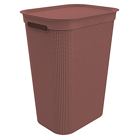 Rotho Wäschesammler Brisen (431 x 340 x 529 mm, Rostrot, Kunststoff)