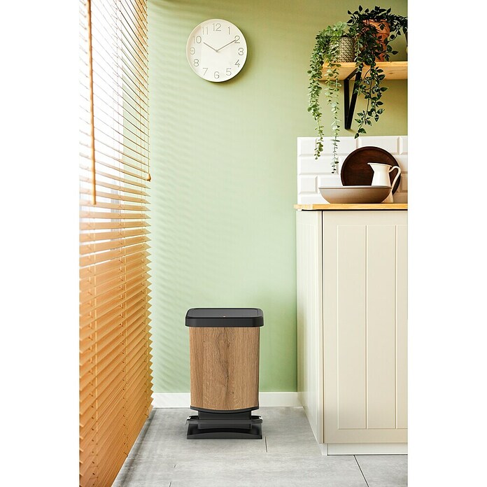Rotho Treteimer Paso (20 l, Braun/Schwarz) | BAUHAUS