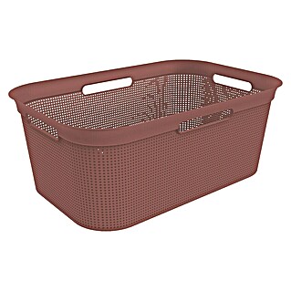 Rotho Wäschekorb Brisen (L x B x H: 596 x 396 x 232 mm, Rostrot, 41 l, Kunststoff)
