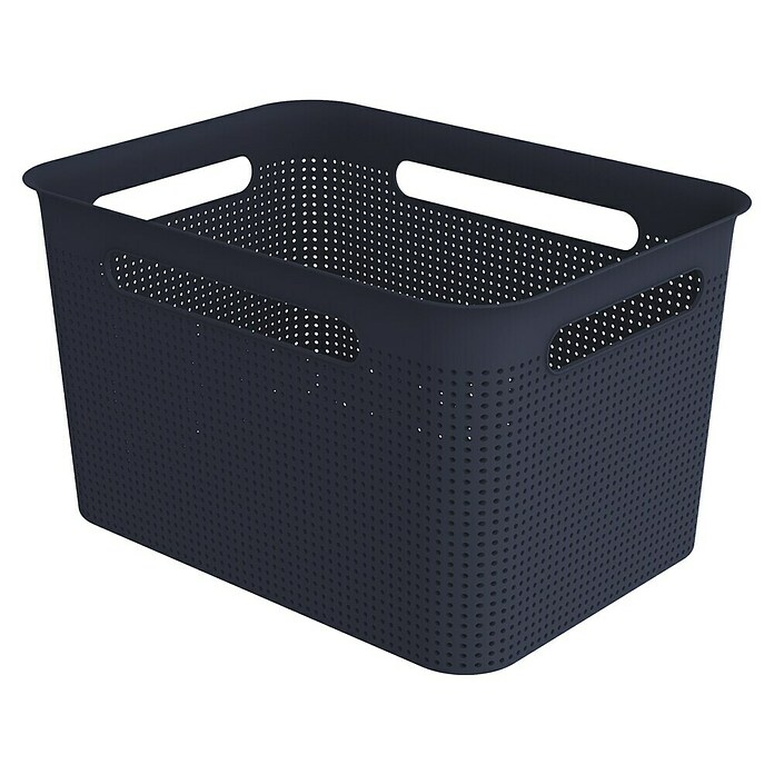 Rotho Aufbewahrungsbox Brisen (L x B x H: 360 x 262 x 211 mm, Kunststoff, Nachtblau, 16 l) | BAUHAUS