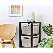 Rotho Aufbewahrungsbox Brisen mit Tower (L x B x H: 366 x 296 x 770 mm, Kunststoff, Cappuccino) | BAUHAUS