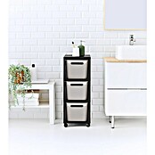 Rotho Aufbewahrungsbox Brisen mit Tower (L x B x H: 366 x 296 x 770 mm, Kunststoff, Cappuccino) | BAUHAUS