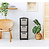 Rotho Aufbewahrungsbox Brisen mit Tower (L x B x H: 366 x 296 x 770 mm, Kunststoff, Cappuccino) | BAUHAUS